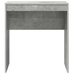 vidaXL Bureau Gris béton 70 x 40 x 76 cm Bois d'ingénierie