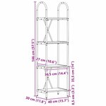 vidaXL Étagère Chêne fumé 40 x 30 x 146 cm Bois d'ingénierie