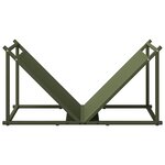 vidaXL Portant de bois chauffage vert olive 70x43x34 5 cm