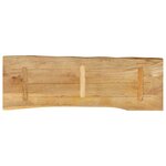 vidaXL Dessus de table 110x40x2 5 cm bord vivant bois massif manguier
