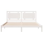 vidaXL Cadre de lit extra long sans matelas 180x220 cm bois massif