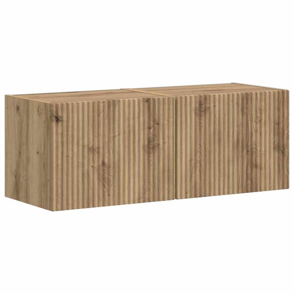 vidaXL Meuble TV mural 2 Pièces Chêne artisan 60 x 31 x 29.5 cm