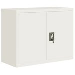vidaXL Classeur blanc 90x40x70 cm acier