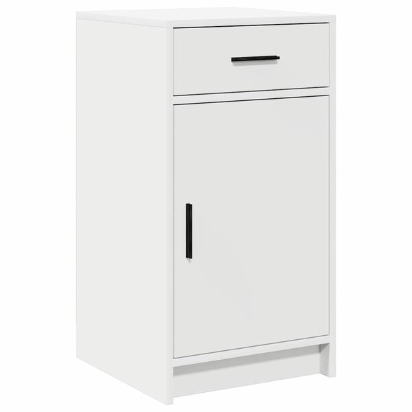 vidaXL Buffet avec tiroir Blanc 40 x 40.5 x 75 cm Bois d'ingénierie