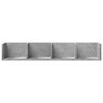 vidaXL Armoires murales 2Pièces gris béton 99x18x16 5cm bois d'ingénierie