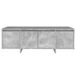 vidaXL Meuble TV gris béton 120x30x40 5 cm bois d'ingénierie