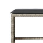 vidaXL Salon de jardin 6 Pièces avec coussins gris clair résine tressée