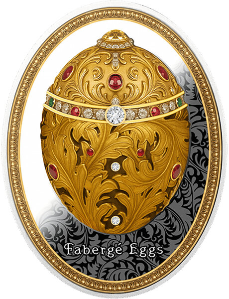 Monnaie NECESSAIRE EGG Fabergé Eggs Argent 1$ Niue 2025 (PRÉCOMMANDE)