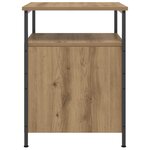 vidaXL Table de chevet chêne artisanal 44x45x60 cm bois d'ingénierie