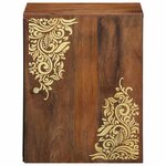 vidaXL Meuble mural Marron miel 38 x 33 x 48 cm Bois de mangue massif
