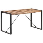 vidaXL Table à dîner 140x70x75 cm Bois massif