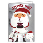 Carte Joyeux Noël avec Enveloppe Blanche 12x17cm