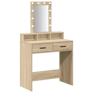 vidaXL Table de Toilette Marron 79 x 41 x 140 cm Bois d'ingénierie