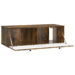 vidaXL Meuble TV mural Chêne fumé 99 x 41 x 30 cm Bois d'ingénierie