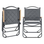 Set de table et 4 chaises de camping tissu Oxford 600D gris 03_0010695