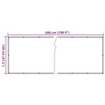 vidaXL Écran d'intimité de balcon blanc 500x120 cm PVC