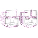 vidaXL Ensemble de canapés d'extérieur 7 pc Naturel et gris clair