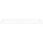vidaXL Serre avec cadre en acier blanc 64 m² 16x4x2 m