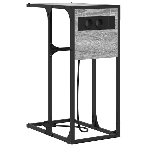 vidaXL Cabinet de chevet Gris Sonoma 41 5 x 26 x 60 5 cm