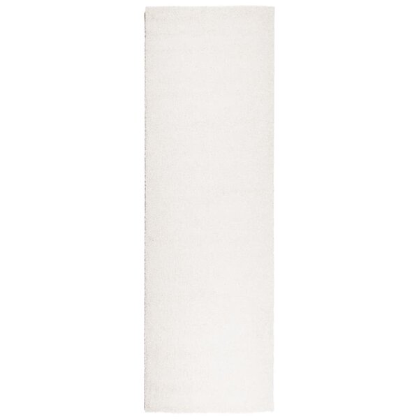vidaXL Tapis shaggy PAMPLONA poils longs moderne crème 80x250 cm