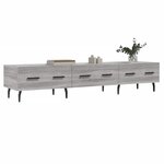 vidaXL Meuble TV sonoma gris 150x36x30 cm bois d'ingénierie