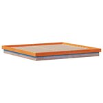 vidaXL Cadre de lit à LED sans matelas 180x200 cm bois massif