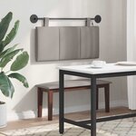vidaXL Tête de lit suspendue Taupe Velours