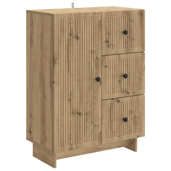 vidaXL Buffet Chêne artisanal 66 x 34 5 x 90 cm Bois d'ingénierie