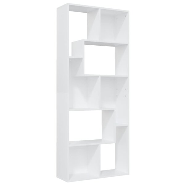vidaXL Bibliothèque Blanc 67x24x161 cm Bois d'ingénierie