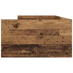vidaXL Cadre de lit avec tiroir Bois Ancien 90 x 200 cm Pin massif