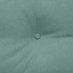 vidaXL Coussin de Dos Vert Mer 120 x 24 x 50 cm Velours