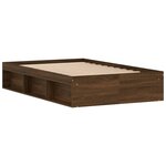 vidaXL Cadre de lit chêne marron 120x200 cm