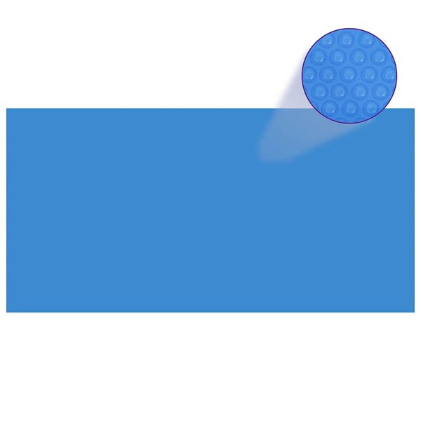 vidaXL Couverture de piscine Bleu 400 x 200 cm PE