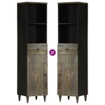 vidaXL Armoire de salle de bain 38x33x160 cm bois massif de manguier