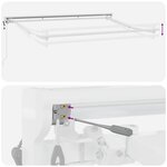 vidaXL Auvent Rétractable Rayure Multicolore 350x200 cm tissu