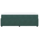 vidaXL Sommier à lattes de lit avec matelas Vert foncé 90x200 cm