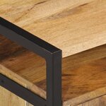vidaXL Table de chevet murale 35x35x25 cm bois d'acacia solide