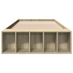 vidaXL Cadre de lit sans matelas chêne sonoma 100x200 cm