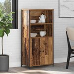 vidaXL Haut Armoire Bois Ancien 62 x 36 x 121 5 cm Bois d'ingénierie