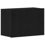 vidaXL Meuble TV Chêne noir 60x30x41 cm Bois d'ingénierie