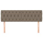 vidaXL Têtes de lit 2 Pièces Taupe 72x7x78/88 cm Tissu