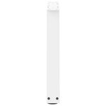 vidaXL Pieds de table basse en forme de V  2 pièces  blanc  60 x (42-43 3) cm  acier