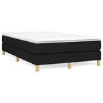 vidaXL Cadre de lit sans matelas noir 120x200 cm tissu