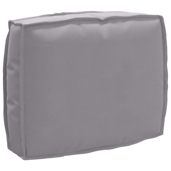 vidaXL Coussin de palette pour le dos  gris  50 x 40 x 12 cm  en tissu Oxford