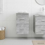 vidaXL Meuble de Salle de Bain In-between Gris béton 30 x 41 x 50 cm