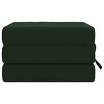 vidaXL Canapé-lit pliable 90 x 67 x 45 cm Vert foncé