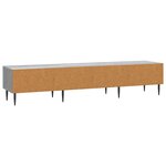 vidaXL Meuble TV Sonoma gris 147 x 34 5 x 30 cm Bois d'ingénierie