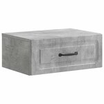 vidaXL Cabinet de chevet mural 2 pièces Gris béton 49 x 34 5 x 20 cm