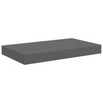 vidaXL Étagère murale flottante 4 Pièces Gris brillant 40x23x3 8 cm MDF