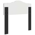 vidaXL Tête de lit Chêne noir 75 cm Bois d'ingénierie